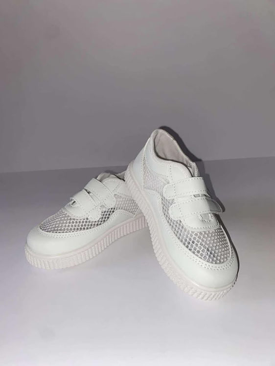 Picture of WSS10 UNISEX WHITE SCHOOL SHOES